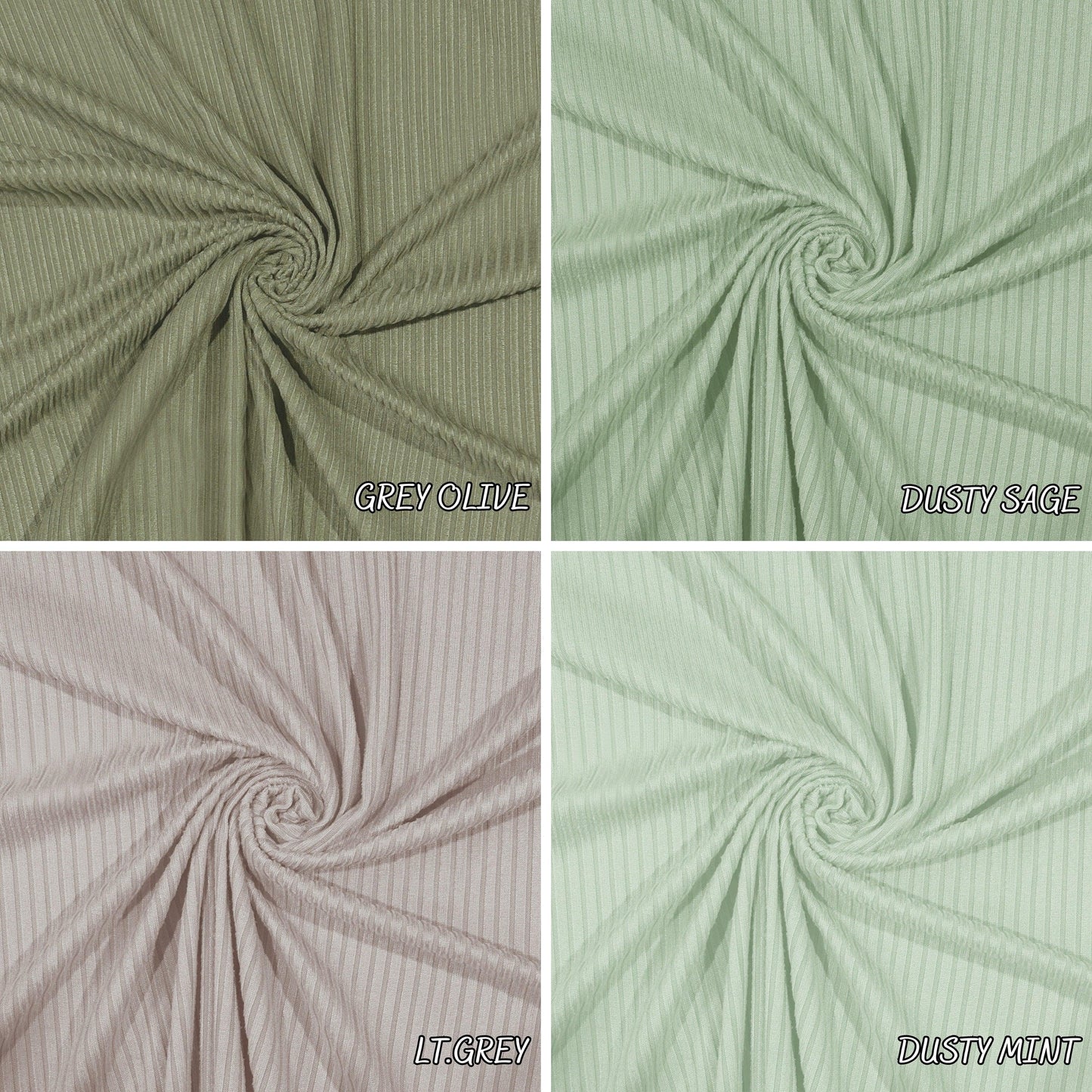 5X3 RIB - brushed DTY Rib. 60" width. Fabric By The Yard. Apparel-Fabric soft and stretch dress
