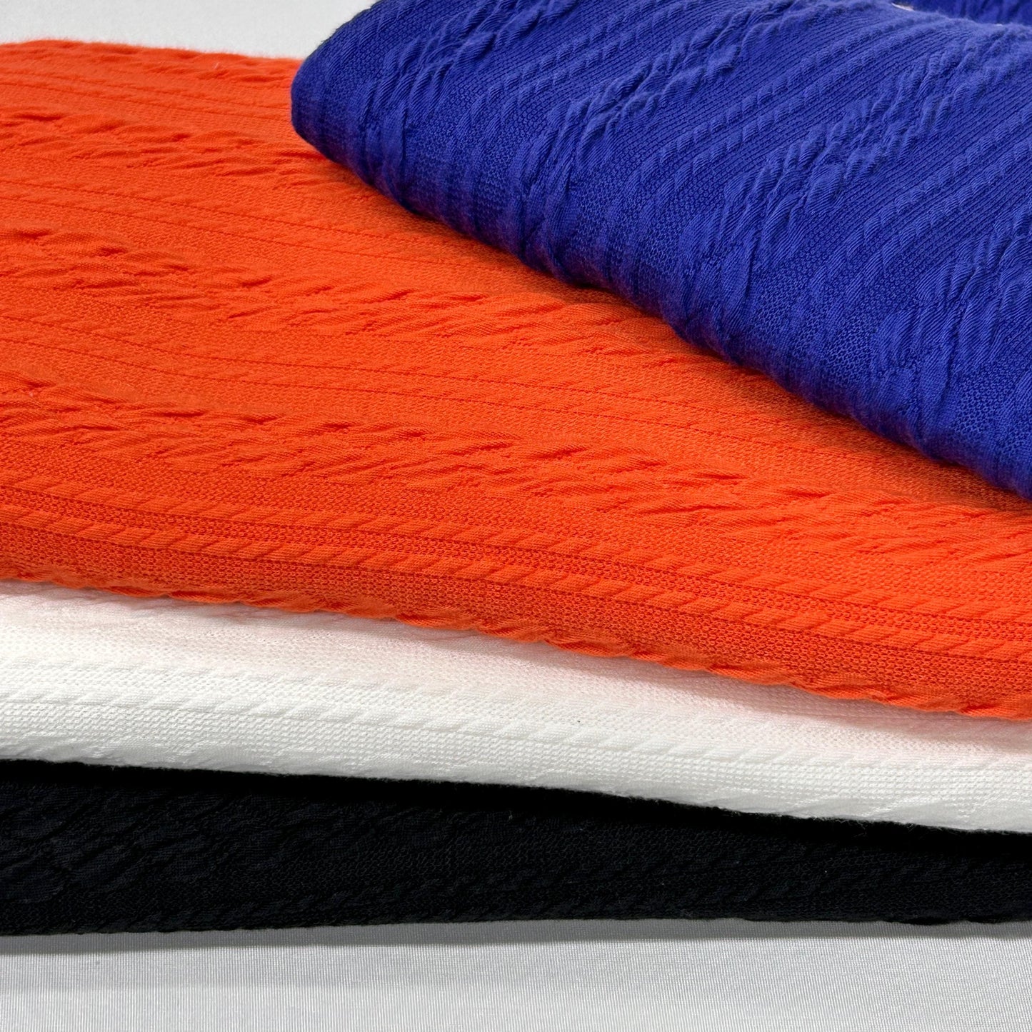 Cable knit fabric. HE-5978 Twisted Pattern Textured Poly Fabric. 60" width. Fabric By The Yard.