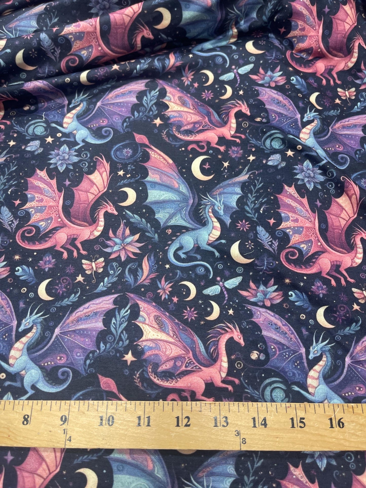 Night Dragon Safari Animals Fabric - Nursery Fabric by the Yard - Baby Fabric - Zoo Animals Fabric for Boy & Girl