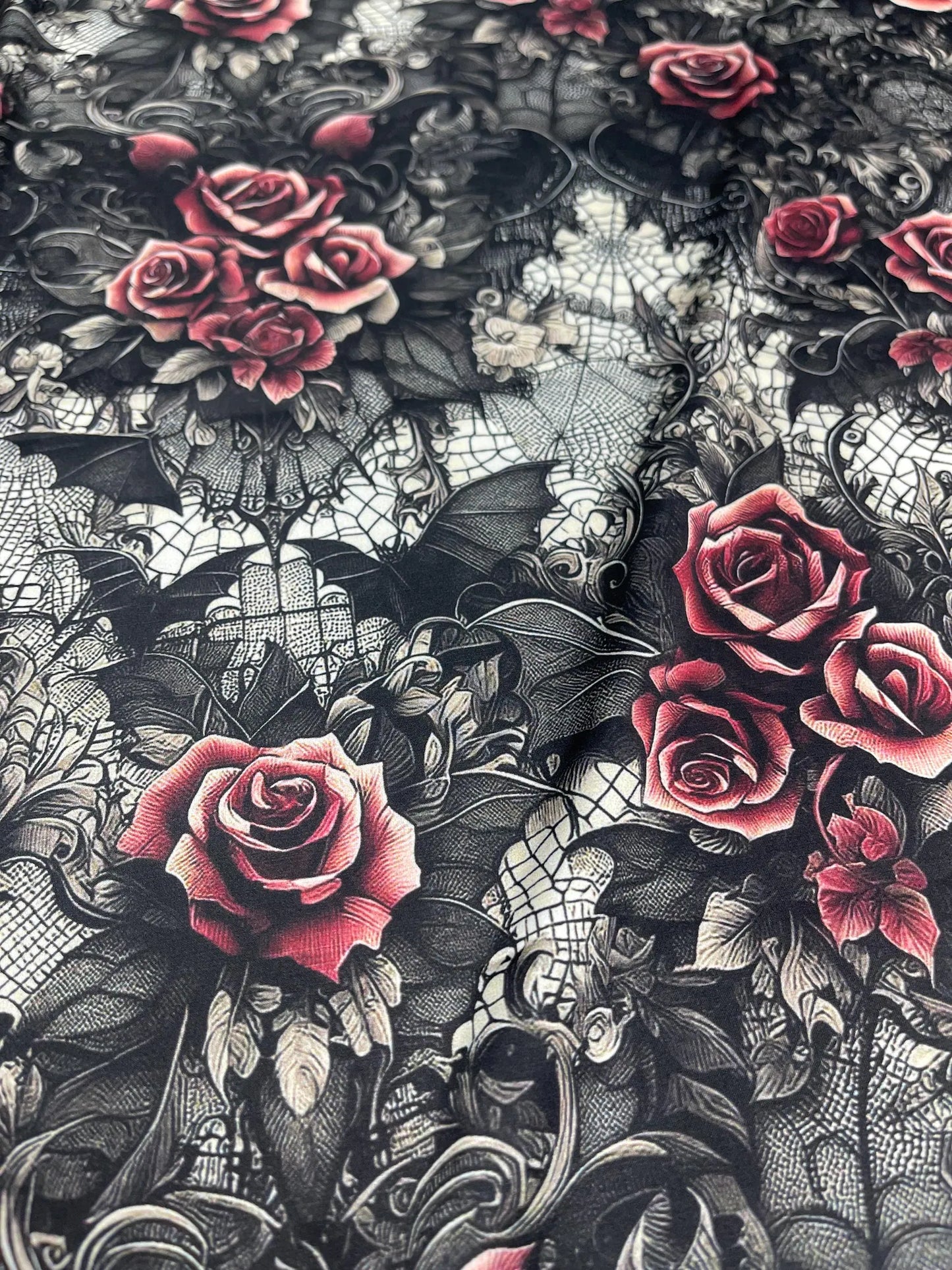 Gothic fabric. Whimsical seamless. wholesale fabric Roll-custom order