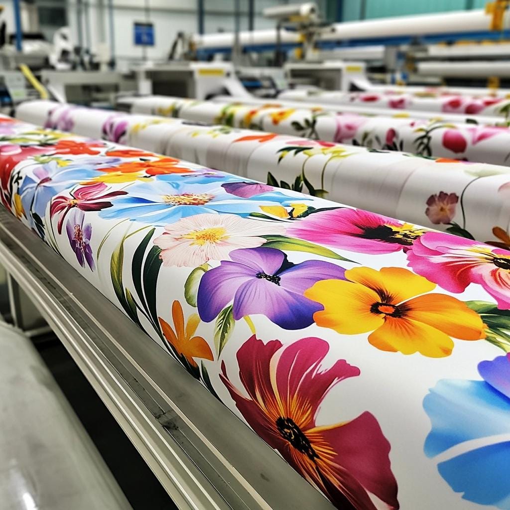 japanese_fabric. orange_ans_teal_colored_