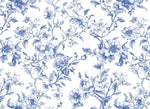 Blue toile Fabric fabric by the yard. 60”with french style toile fabric for homedeco, tablecloth, curtain.