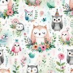 owl  Fabric by the Yard