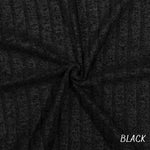 Soft Brush Rib Knit Fabric for Clothing - 8x4 Texture - Perfect for Sweaters and Cardigans / 8x4 T.R Brib