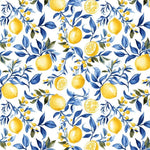 Italian fabric. print, lemon tree, fashion fabric, special design, summer fabric, clothing,home decoration Fabric.