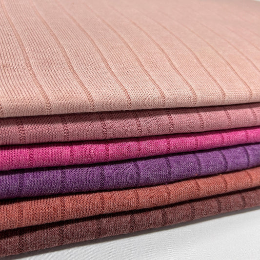 Band Rib fabric. Pink tone, 60" width. Fabric By The Yard. Solids variety, fabric by yard, sweatshirts, tops , children's wear