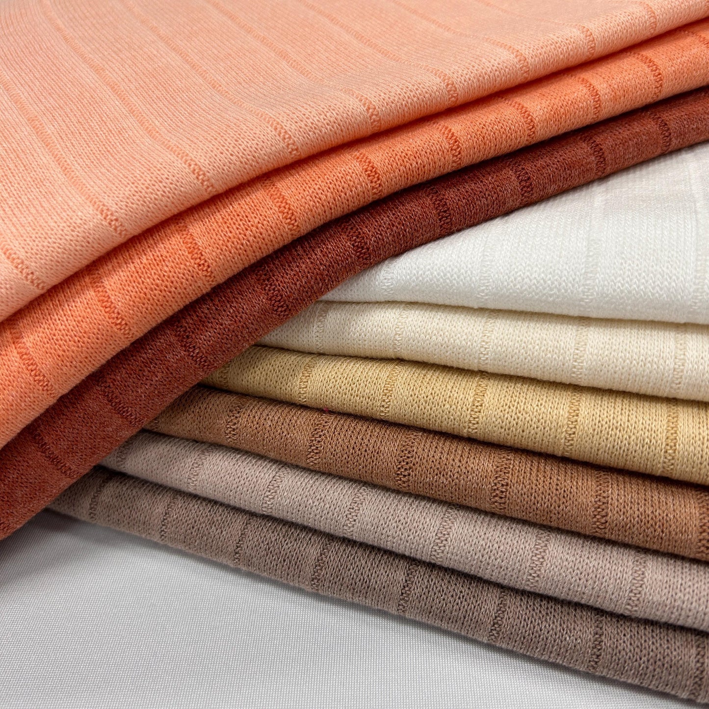 Band Rib fabric 60" width. Fabric By The Yard. brown tone, fall color. Solids variety, fabric by yard, sweatshirts, tops , children's wear