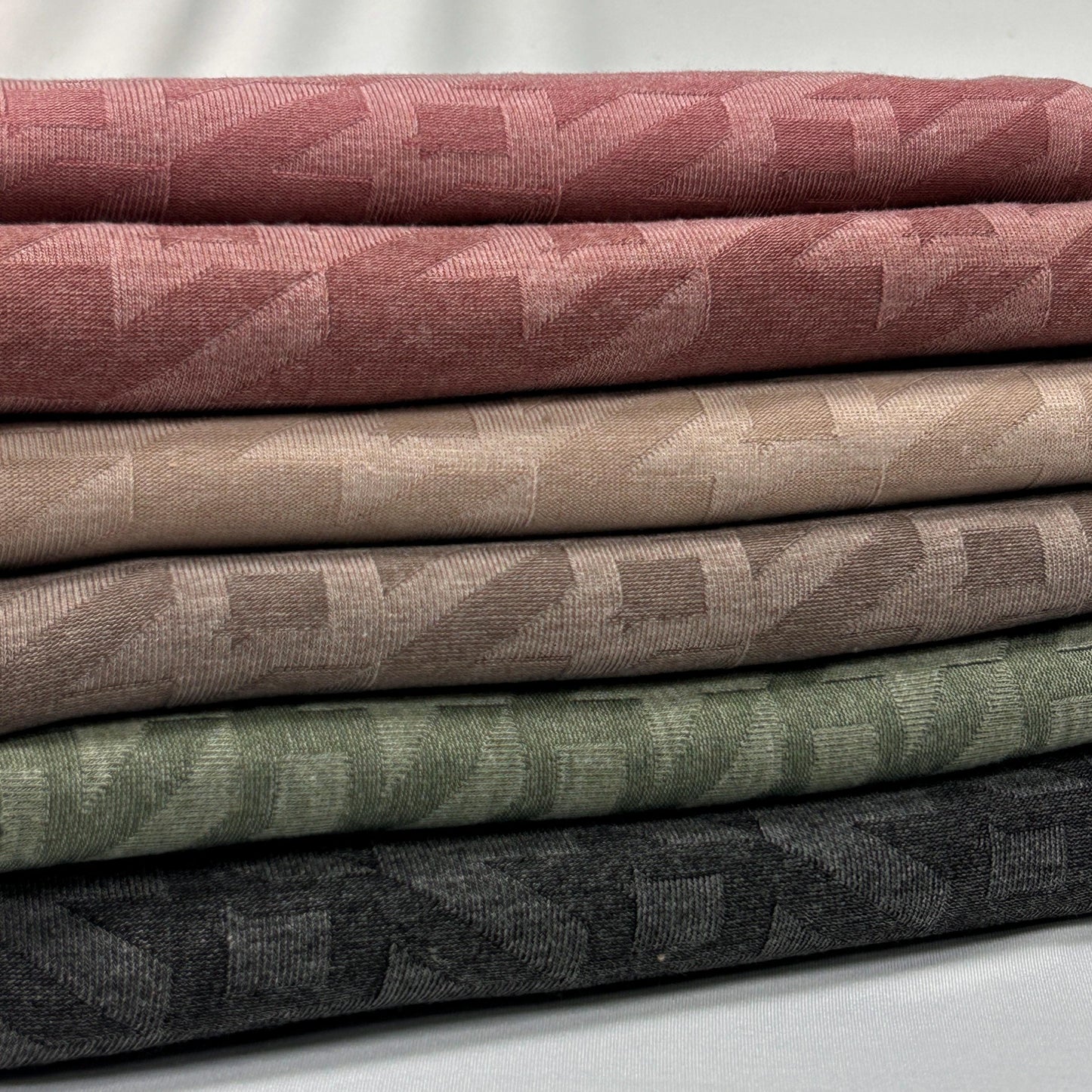 Mono Rib  fabric. Solid Color Pattern Textured Fabric. 60" width. Fabric By The Yard.