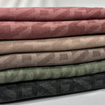 Mono Rib  fabric. Solid Color Pattern Textured Fabric. 60" width. Fabric By The Yard.