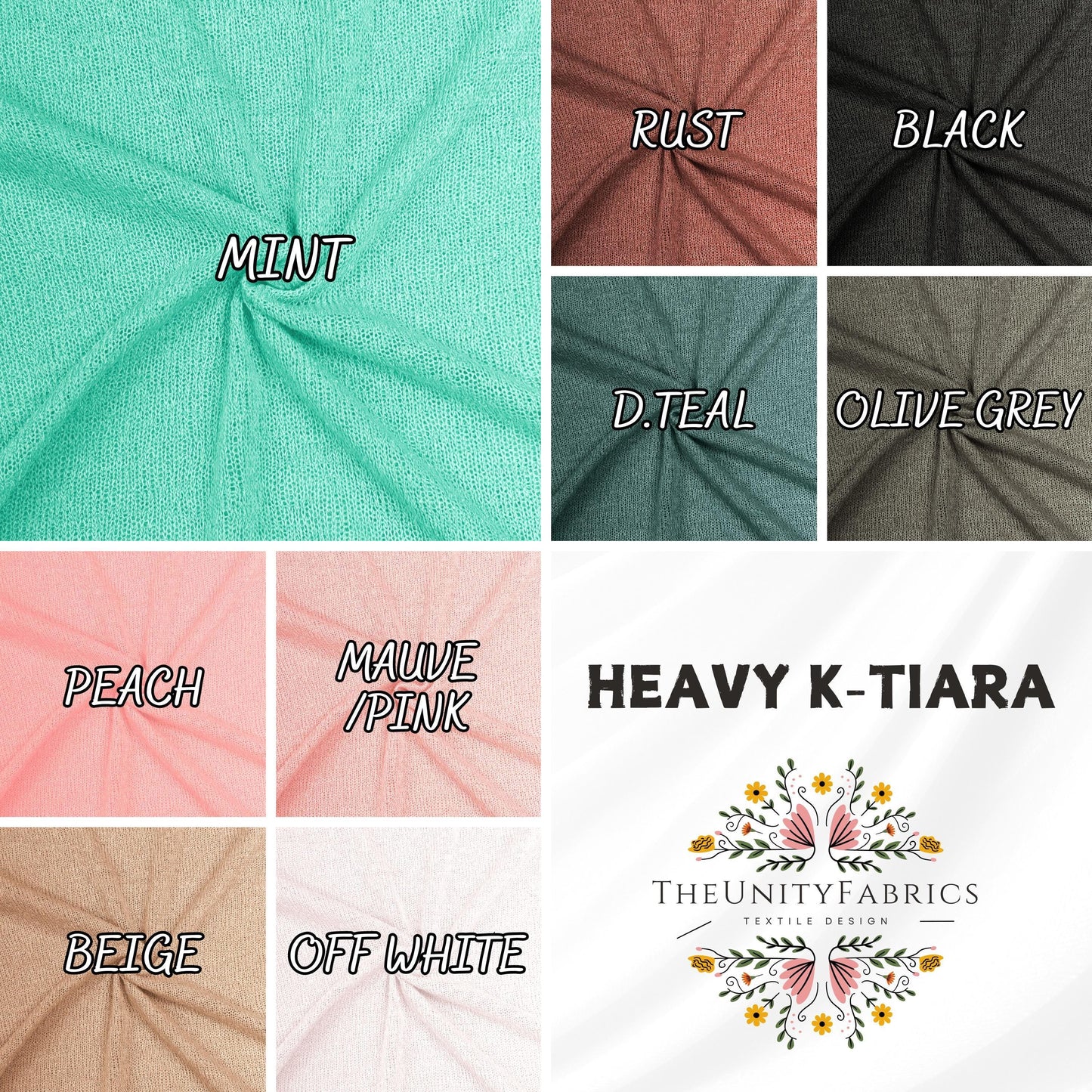 Heavy K-TIARA fabric. Spring summer Hacci. colorful Fabric by yard. Solid color. sweatshirts, tops , children's wear