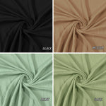 Cotton Rib 5x2 Solid Color. 60" width. Fabric By The Yard. for T-Shirts - Clothing Trim, Cuffs, Collars