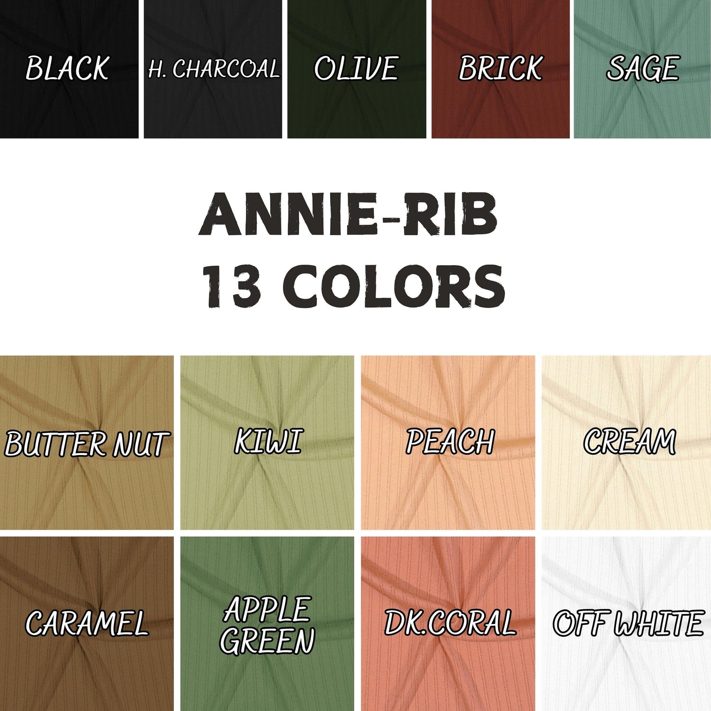 ANNIE RIB  Knit is a super soft and cozy fabric. Stretch Knit Ribbed. 60" Wide. wholesale fabric.