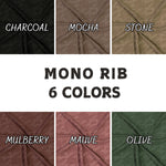 Mono Rib  fabric. Solid Color Pattern Textured Fabric. 60" width. Fabric By The Yard.
