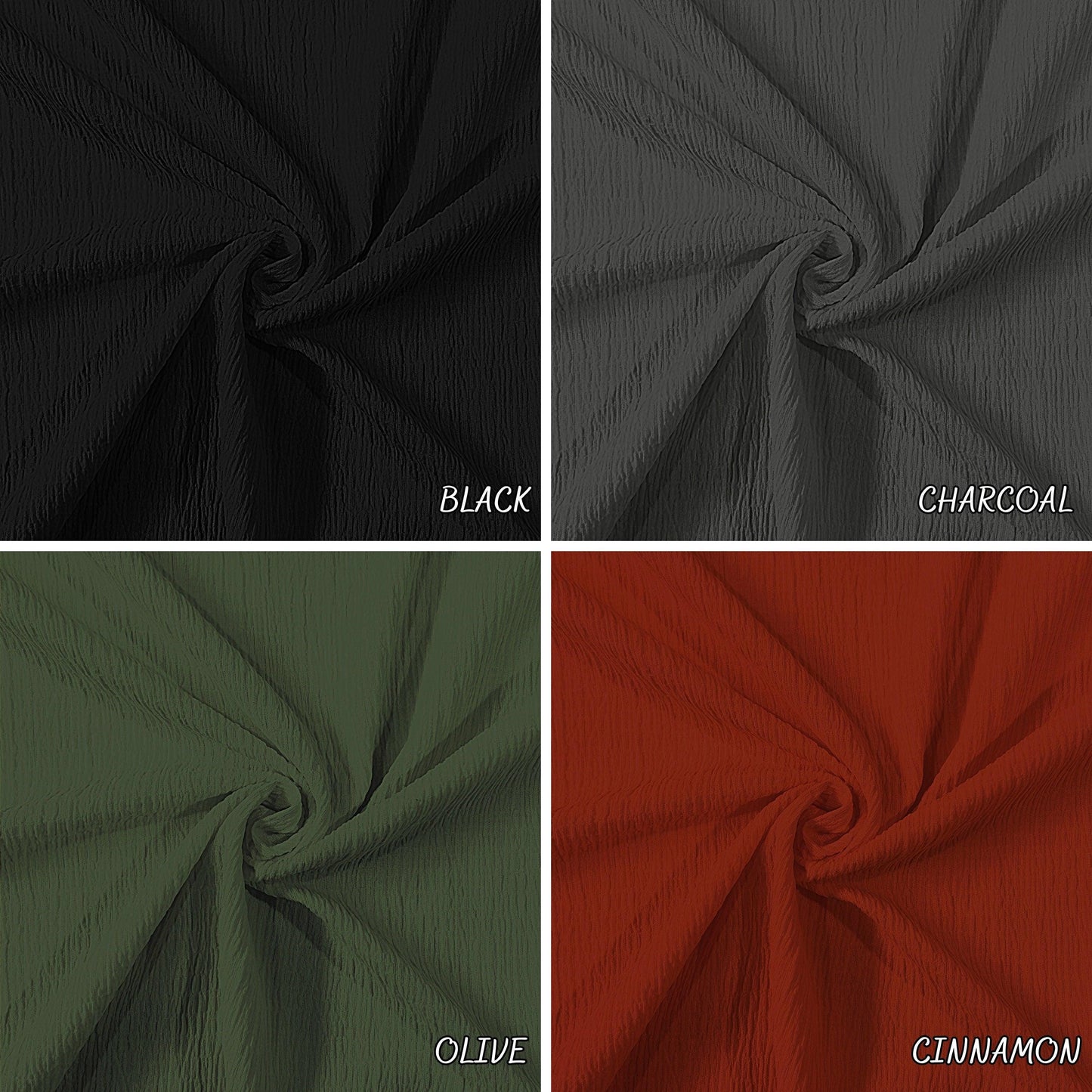 multicolor crepe, solid summer spring dress top, pants fabric. thin fabric. Juno pd