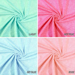 Tri French Terry Solid pink, blue, multi Color Textured Poly Fabric. 60" width. Fabric By The Yard.