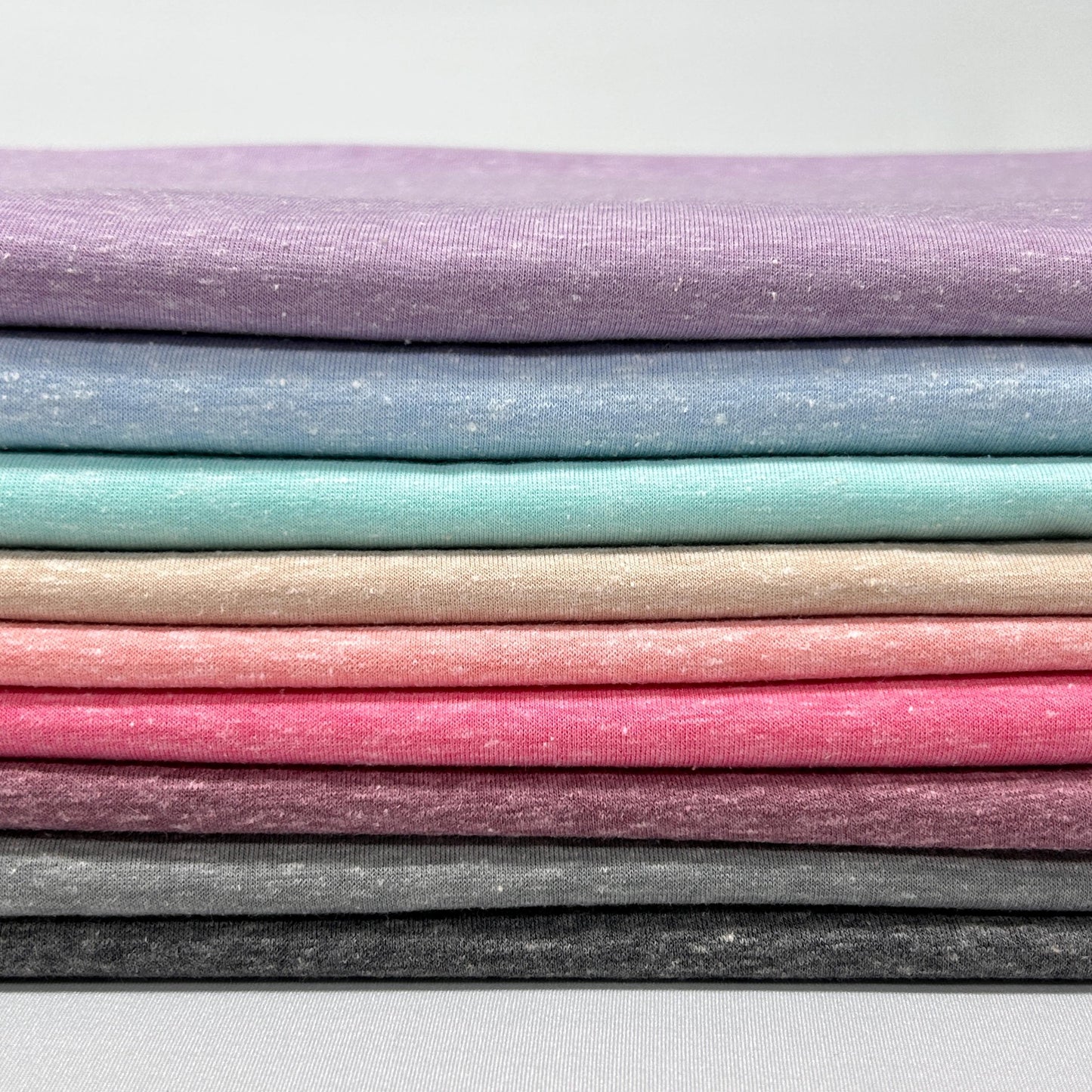 Tri French Terry Solid pink, blue, multi Color Textured Poly Fabric. 60" width. Fabric By The Yard.