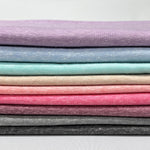 Tri French Terry Solid pink, blue, multi Color Textured Poly Fabric. 60" width. Fabric By The Yard.