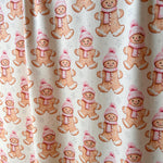 ginger bread fabric.  Christmas. Santa Fabric, christmas ornament fabric. Printed Fabric,