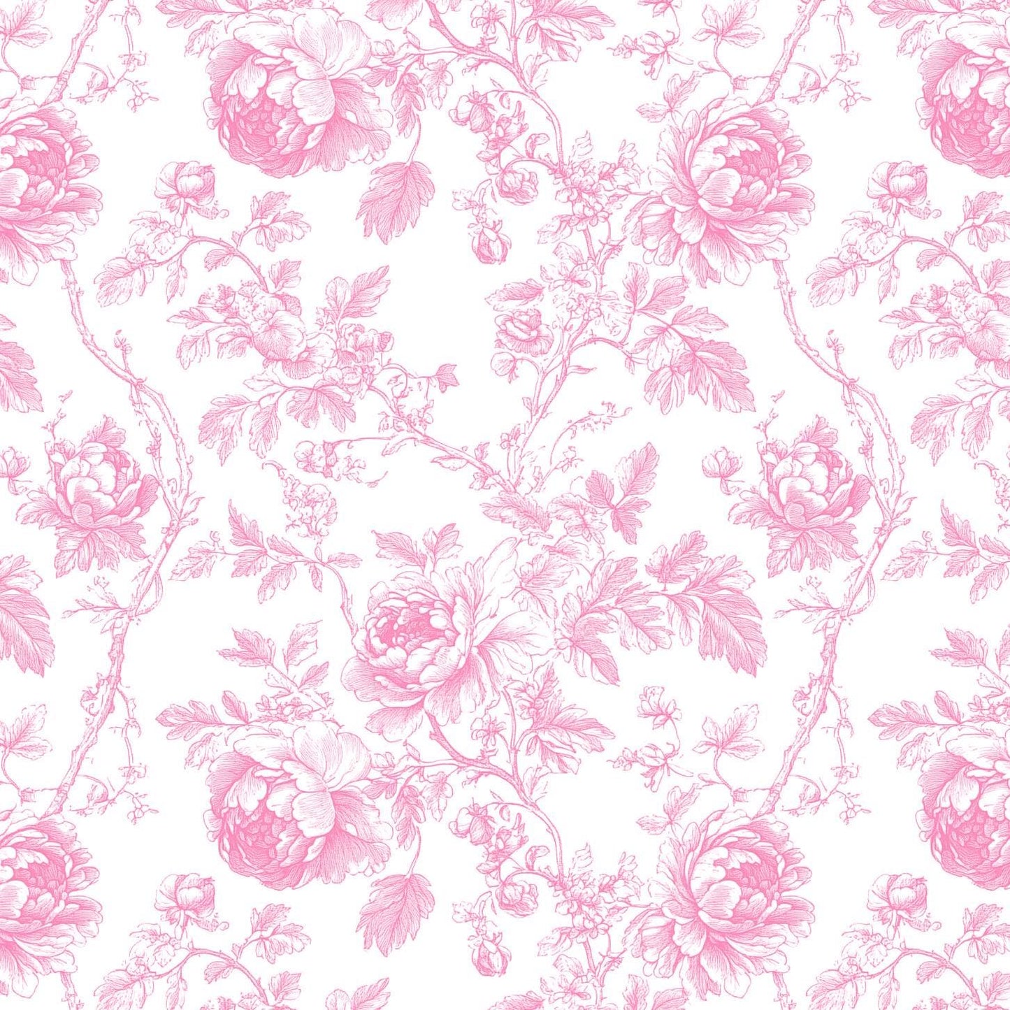 Pink Toile Fabric by the Yard. 60" wide - diy Home Decor - Premier Prints Fabric