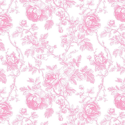 Pink Toile Fabric by the Yard. 60" wide - diy Home Decor - Premier Prints Fabric