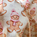 ginger bread fabric.  Christmas. Santa Fabric, christmas ornament fabric. Printed Fabric,