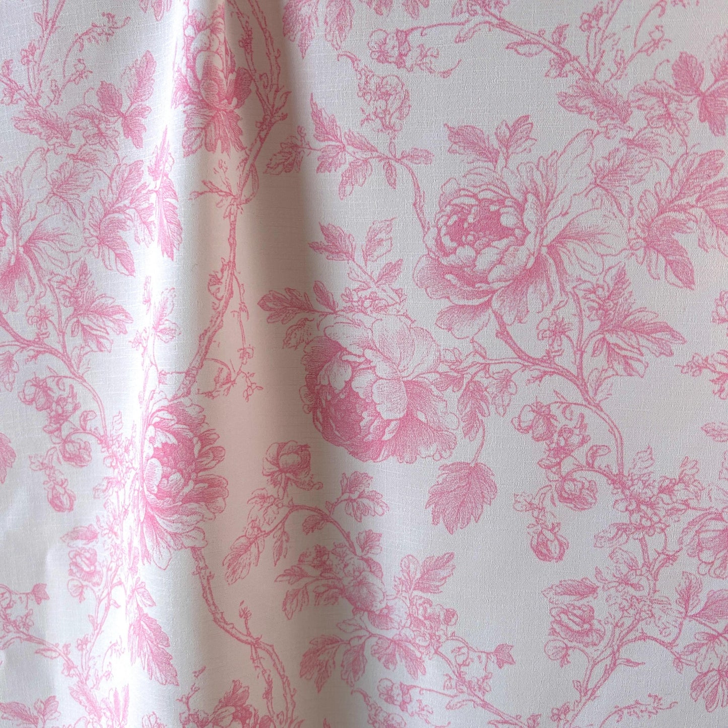 Pink Toile Fabric by the Yard. 60" wide - diy Home Decor - Premier Prints Fabric