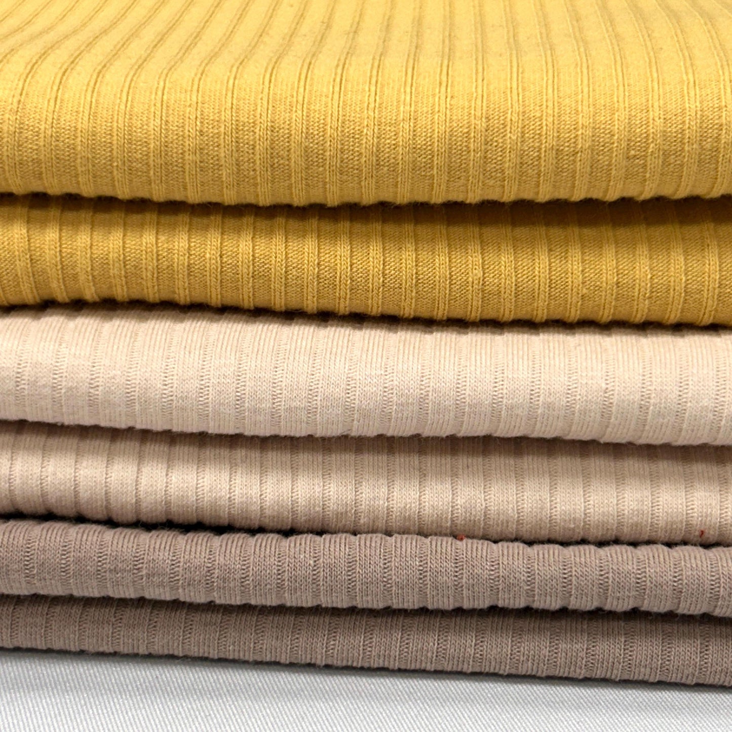 5x2 Cotton Rib Solid Color. 60" width. Fabric By The Yard. Material for Clothing Trim, Cuffs, Collars - Soft T-Shirts