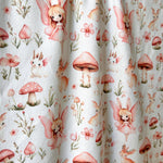 Fairy tale fabric. wonderland. watercolor illustrations of whimsical animals in Fabric By the yard