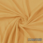 5x2 Cotton Rib Solid Color. 60" width. Fabric By The Yard. Material for Clothing Trim, Cuffs, Collars - Soft T-Shirts