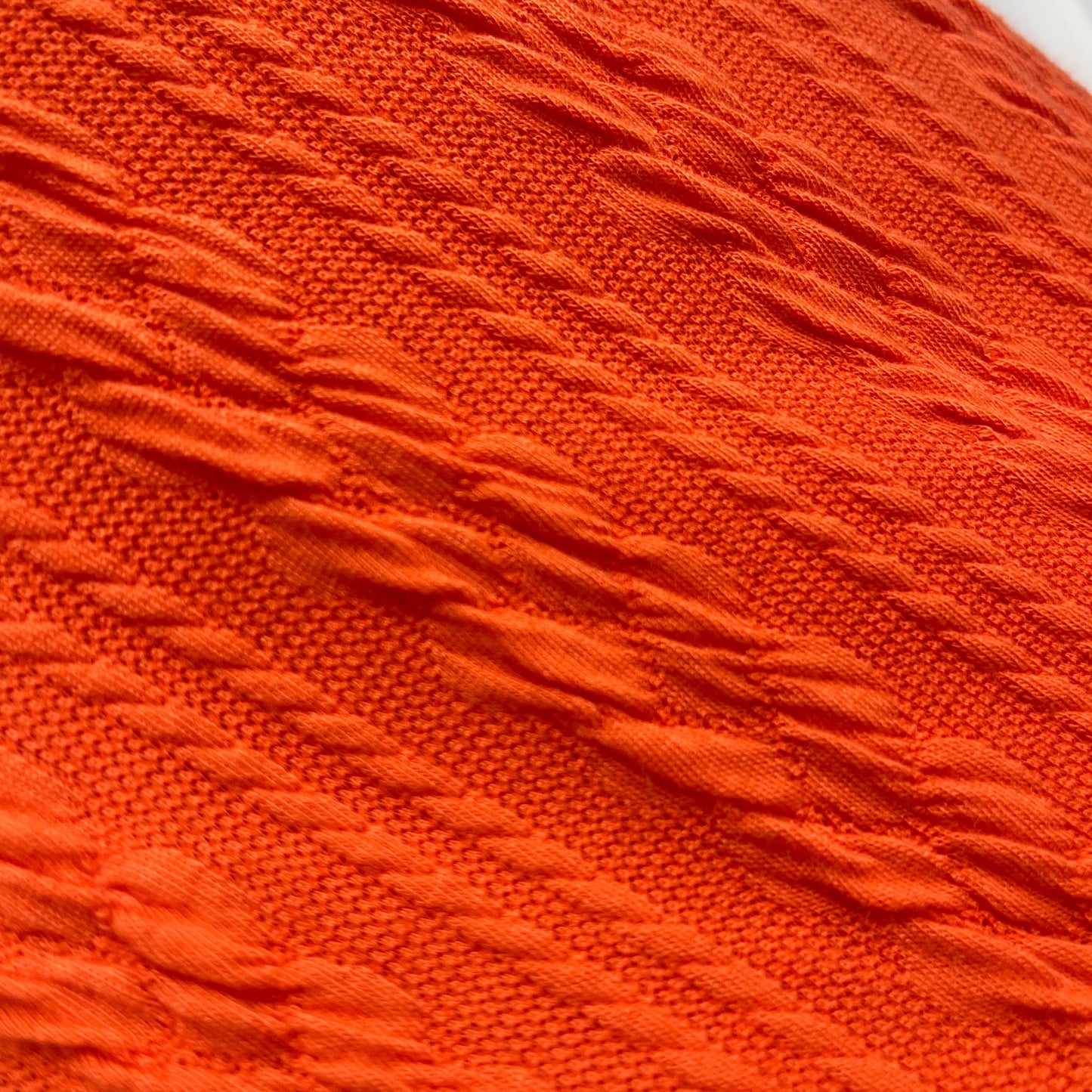Cable knit fabric. HE-5978 Twisted Pattern Textured Poly Fabric. 60" width. Fabric By The Yard.