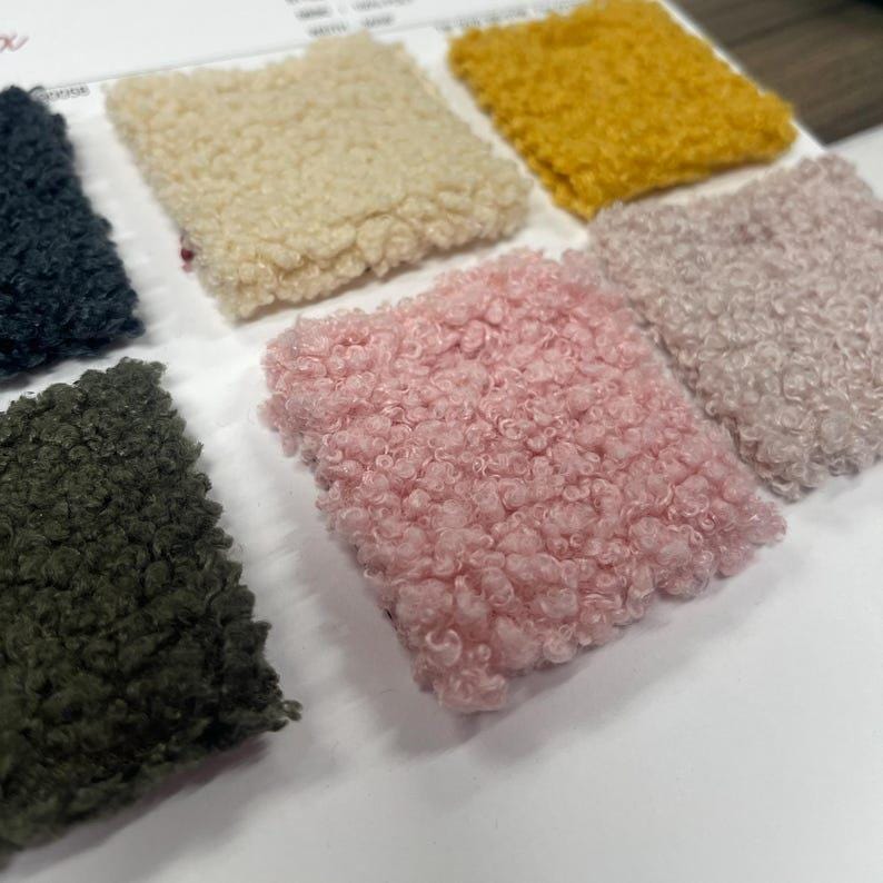 Poodle fabric. Teddy flux Fur fabric. Soft  plush fabric. 60" width. Fabric By The Yard.