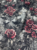 Gothic fabric. Whimsical seamless. Magic Fabric by the Yard
