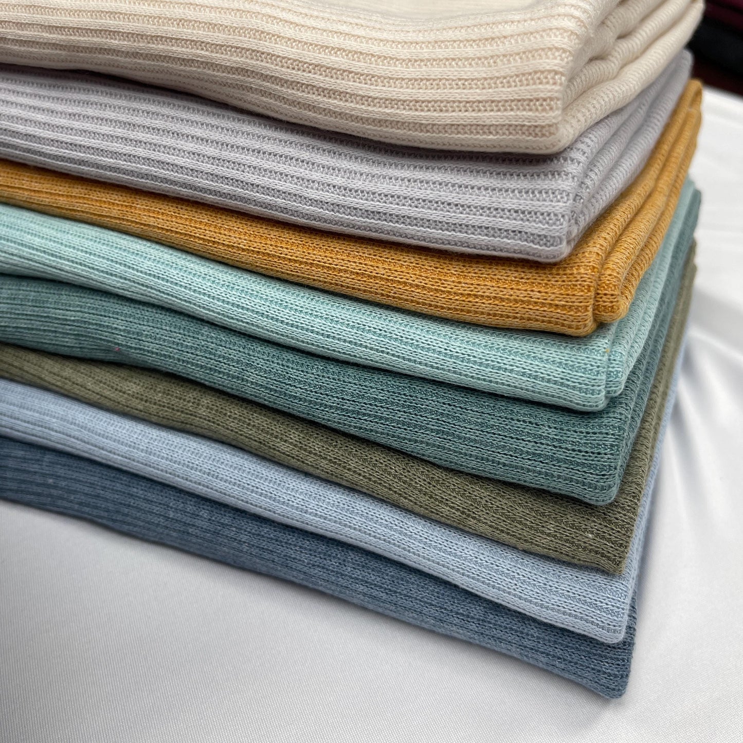 Rib Knit Fabric. Bella Rib hacci rib. light and rib sweater. Fabric for clothes. Rib knit. 60" width. Fabric By The Yard.