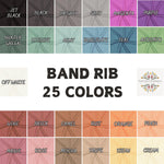 Band Rib fabric. Solids variety, fabric by yard, sweatshirts, tops , children's wear. multi color