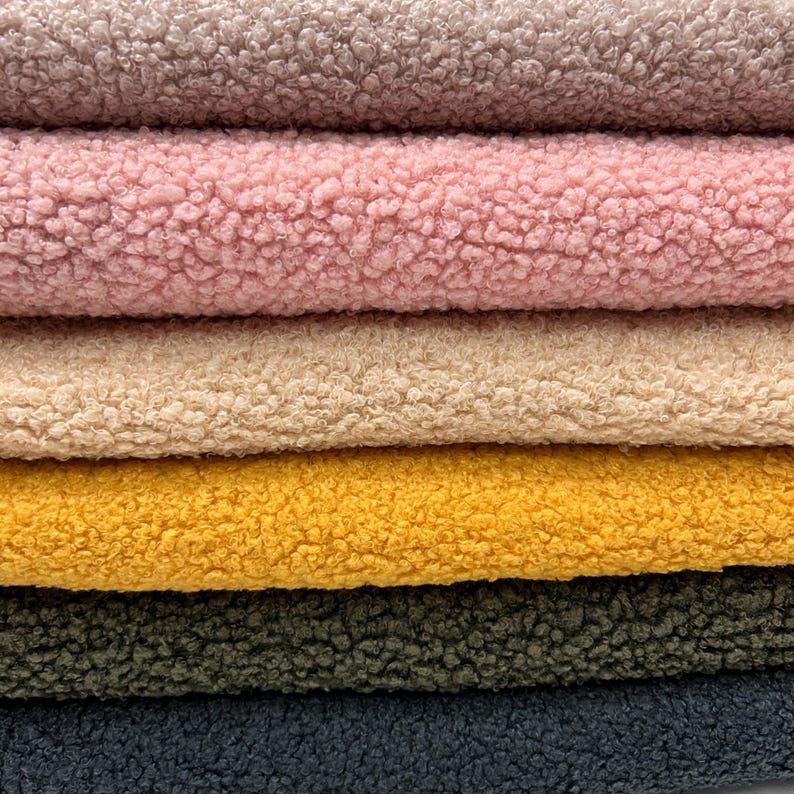Poodle fabric. Teddy flux Fur fabric. Soft  plush fabric. 60" width. Fabric By The Yard.