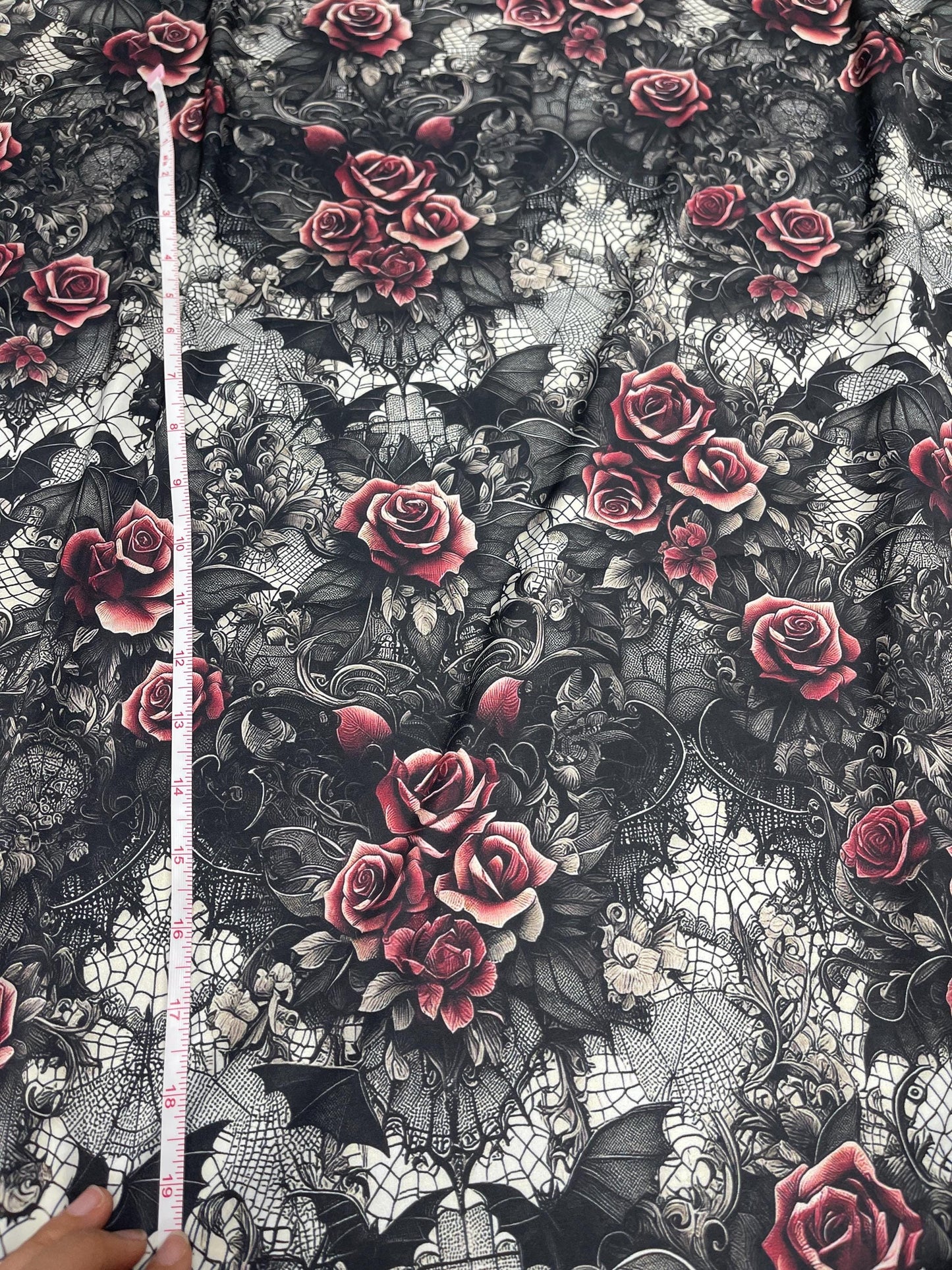 Gothic fabric. Whimsical seamless. Magic Fabric by the Yard