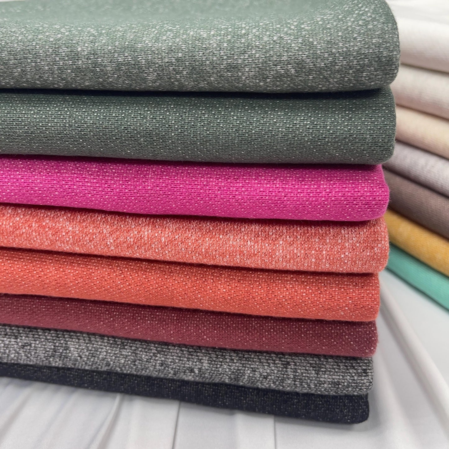 CP French Terry fabric. Stretch Fabric by yard. soft fabric. pajama, sweatshirts, tops , children's wear. fall fbric. wholesale fabric.