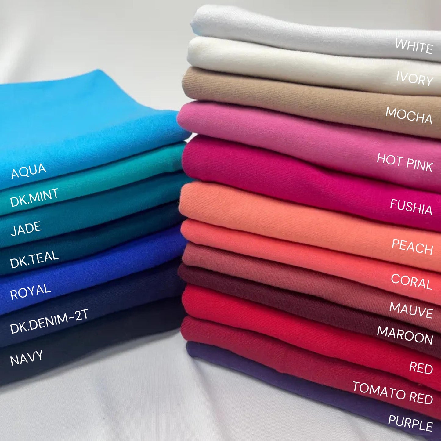10oz Cotton Spandex Jersey Blend, Soft and Durable Stretchy.  Sold by the Yard & Bolt - Ideal for T-shirts, Dresses, Skirts and  Apparel