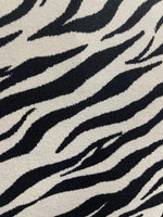 black and White Zebra Print Fabric by the Yard Designer  Home Decor, Drapery, Curtains or Upholstery Zebra Fabric