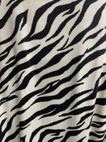 black and White Zebra Print Fabric by the Yard Designer  Home Decor, Drapery, Curtains or Upholstery Zebra Fabric