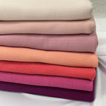 Waffle Knit fabric. Thermo-pd fabric. Soft  Brushed Stripe Elastane Viscose Polyester. sweatshirts, tops , children's wear. red fabric