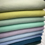 Waffle Knit fabric. Thermo-pd fabric. Soft Comfortable Brushed Stripe Elastane Viscose Polyester. sweatshirts, tops , children's wear