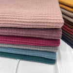 Waffle Brush fabric. SOLIDS VARIETY, Poly Blend, Fabric by the 1/2 Yard, Yard, or Sample, sweater knit fabric, stretch knit, Fashion fabric