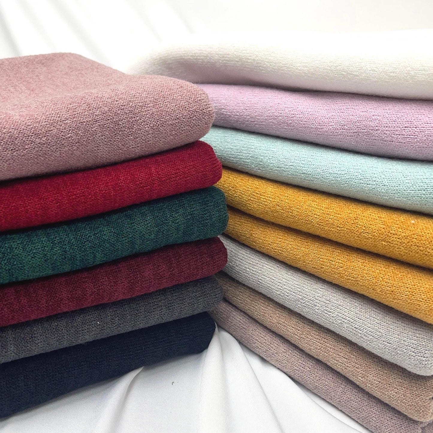 Mirr PD, Sweater Fabric by the yard. Soft and Stretchy. 60" width. Fabric By The Yard.