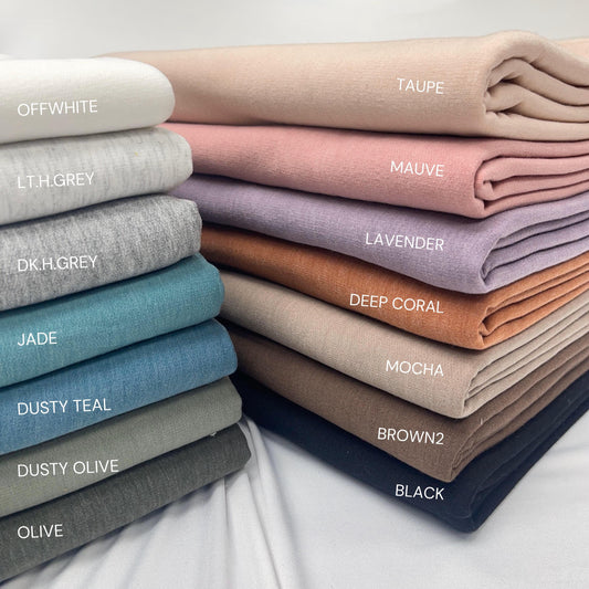 French terry FT Back Brush fabric. terry fabric. sweatshirts, pajama fabric , children's baby wear. fleece fabric