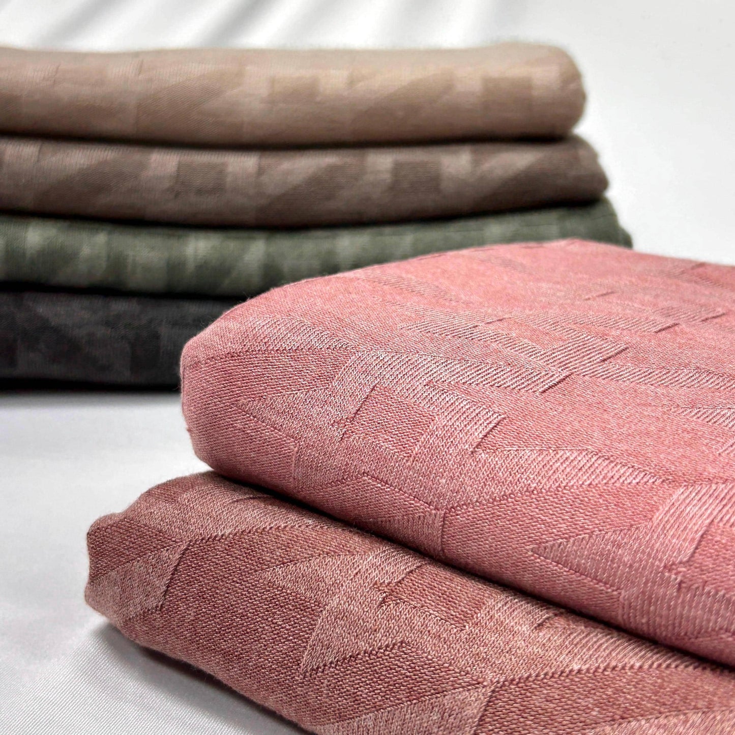 Mono Rib  fabric. Solid Color Pattern Textured Fabric. 60" width. Fabric By The Yard.