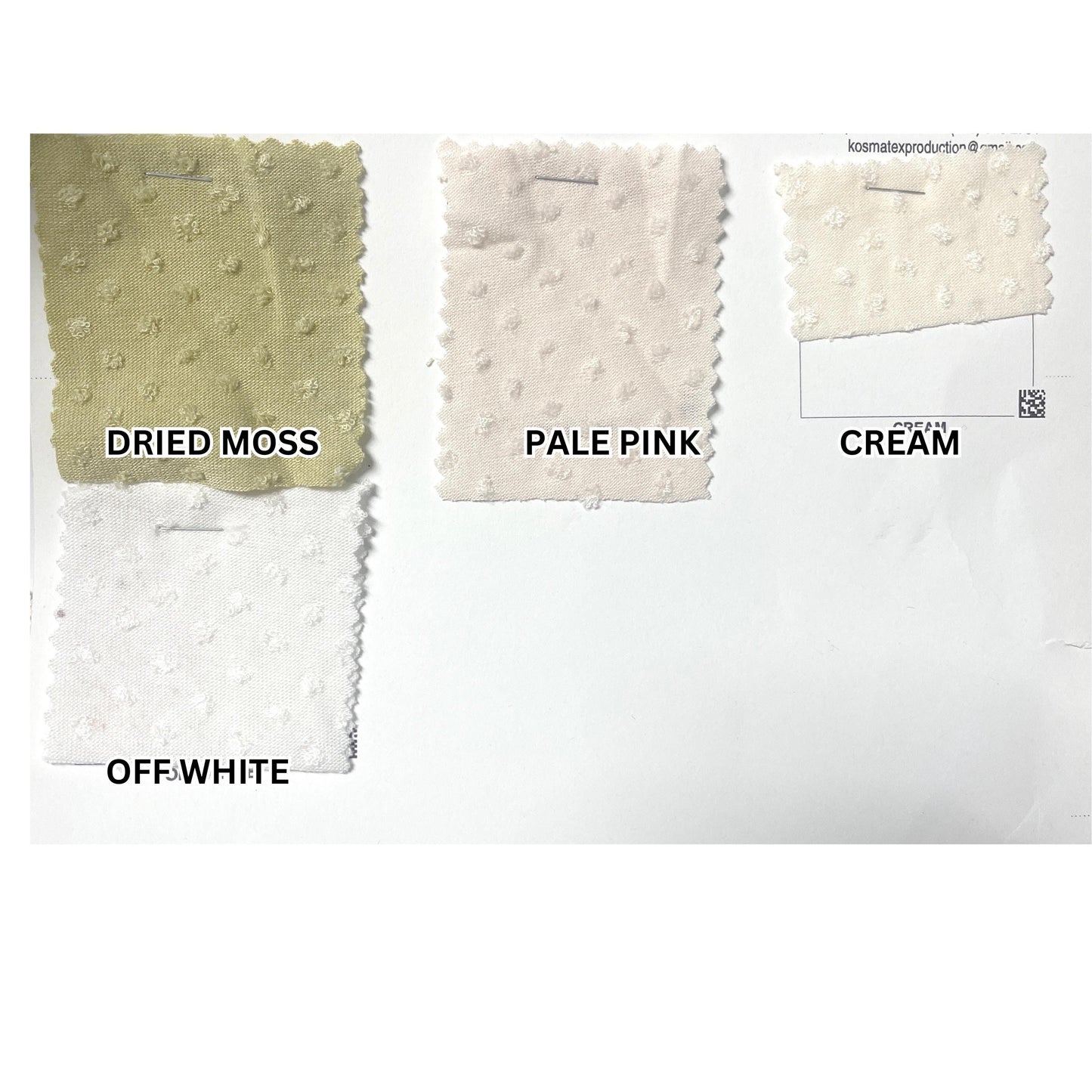 U-Jacquard Swiss Dot Knit. Jacquard Fabric, SOLIDS VARIETY, Fabric by the 1/2 Yard, Yard, or Sample, stretchy fabric