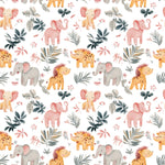 safari  Animals Fabric - Watercolor Farm  - Baby Animals Barnyard Watercolor Fabric animals fabric by the yard-meter Boy & Girl  fabric