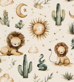 Desert Lion fabric Kids Sewing Cloth
