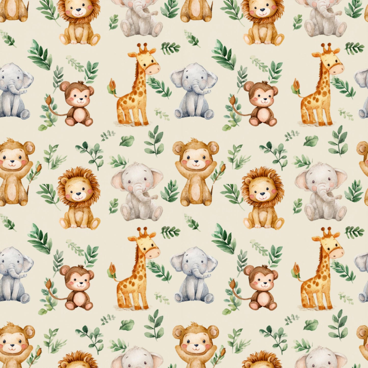 safari anmial  nursery fabric fabric